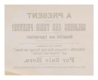 [CIVIL WAR]. Broadside advertising photographs "Illustrating the Downfall of Treason."