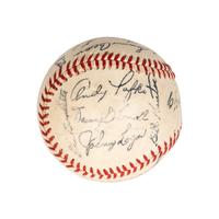 A Group of Signed Autograph Baseballs and One Signed Autograph Softball,
