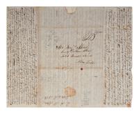 [BATTLE OF WINDSOR]. McNAIR, D. A. Autograph letter signed ("D. A. McNair") to Mr. A. Kerly. Detroit (opposite) the Head Quarters of the Patriot Army, 4 December [1838], 12:00pm.