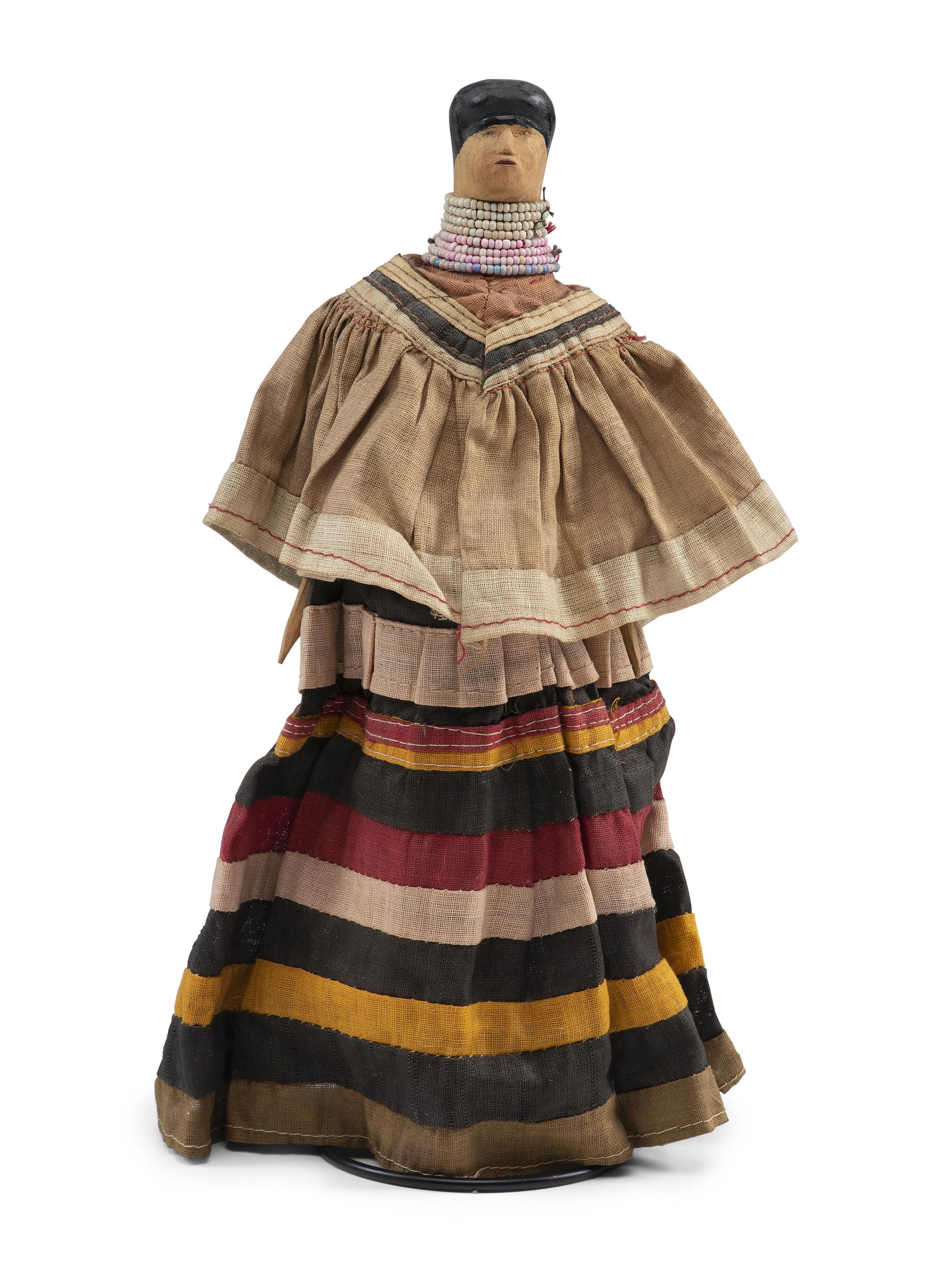 Seminole Doll, with Patchwork Dress