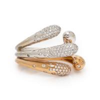 Io Sì, Diamond and Bicolor Gold Ring