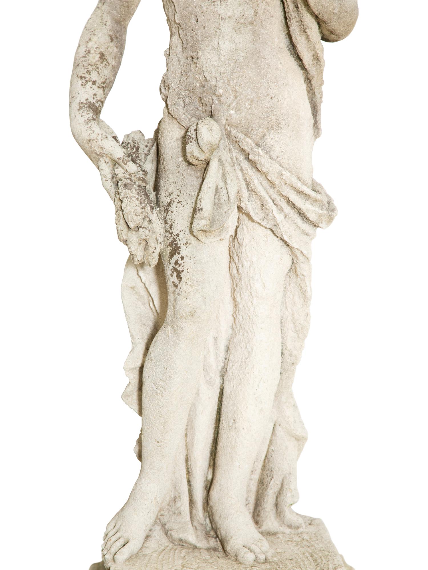 A French Cast Stone Statue of Demeter