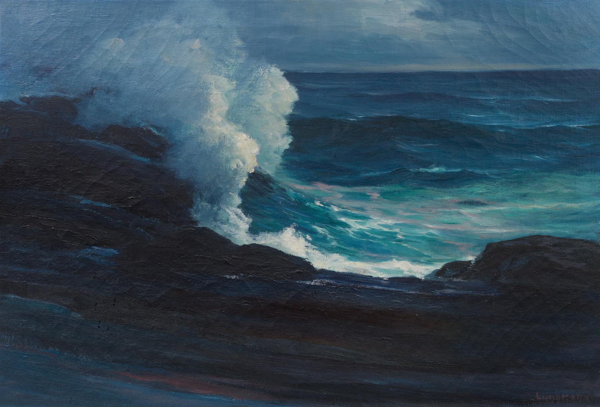 Leon Lundmark, (American, 1875-1942), Battle of the Waves