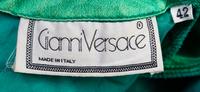 A Gianni Versace Green Basketweave Dress,