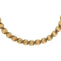 YELLOW GOLD BEAD NECKLACE