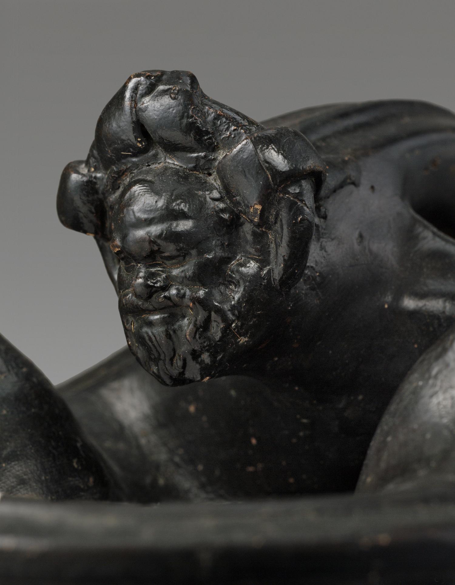 An Apulian Black-Glazed Oinochoe