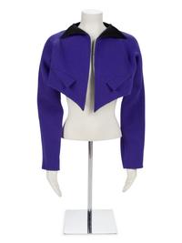 Geoffrey Beene Blue and Black Bolero, Fall 1997