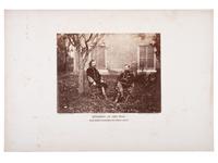 [CUSTER, George Armstrong (1839-1876)]. O'SULLIVAN, Timothy (1840-1882), photographer. Large format photograph of Generals George A. Custer and Alfred Pleasanton, Warrenton, VA, 9 October 1863.