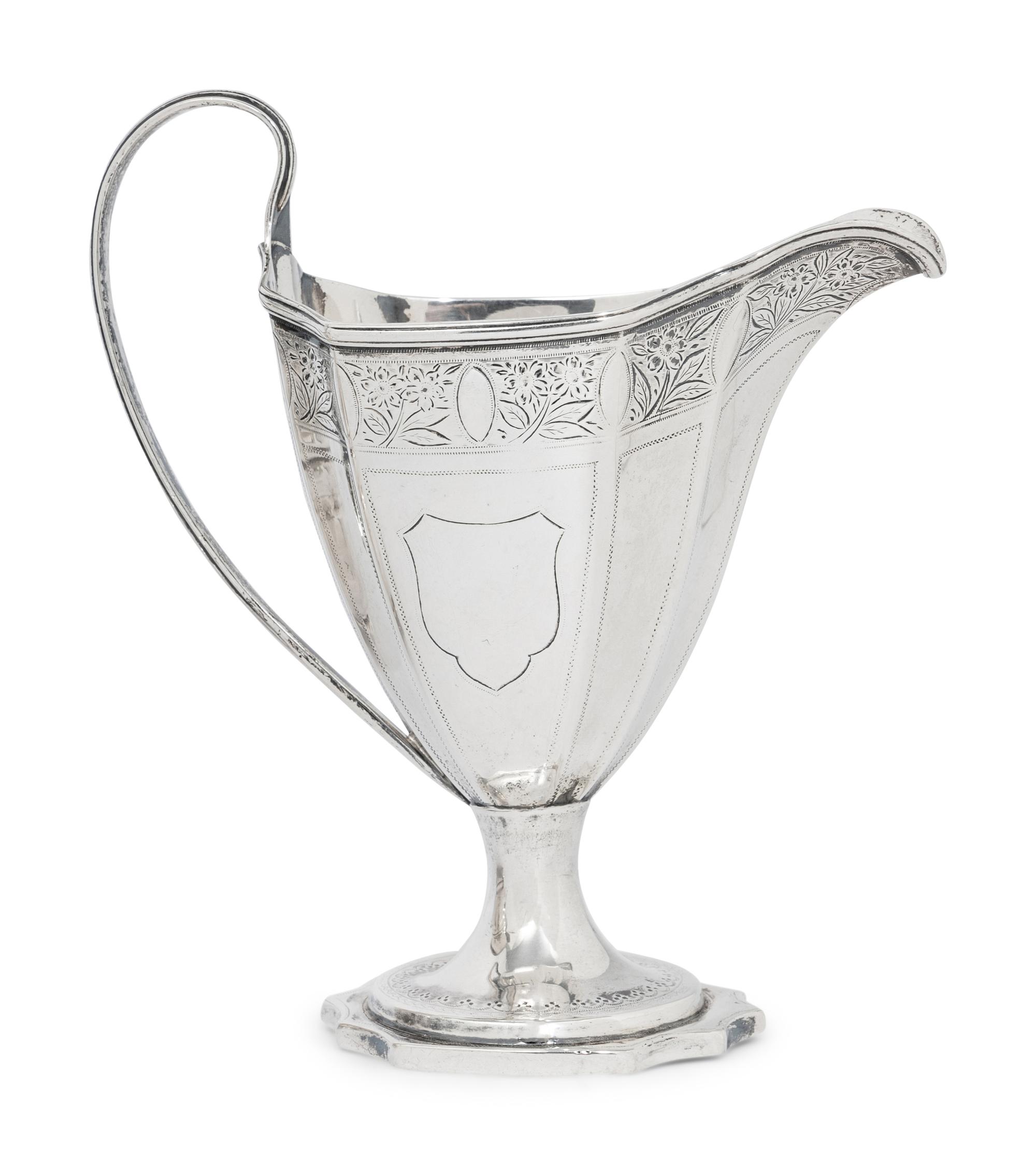 A Group of Four English Silver Creamers