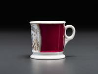 A Sharpshooter's Porcelain Shaving Mug
