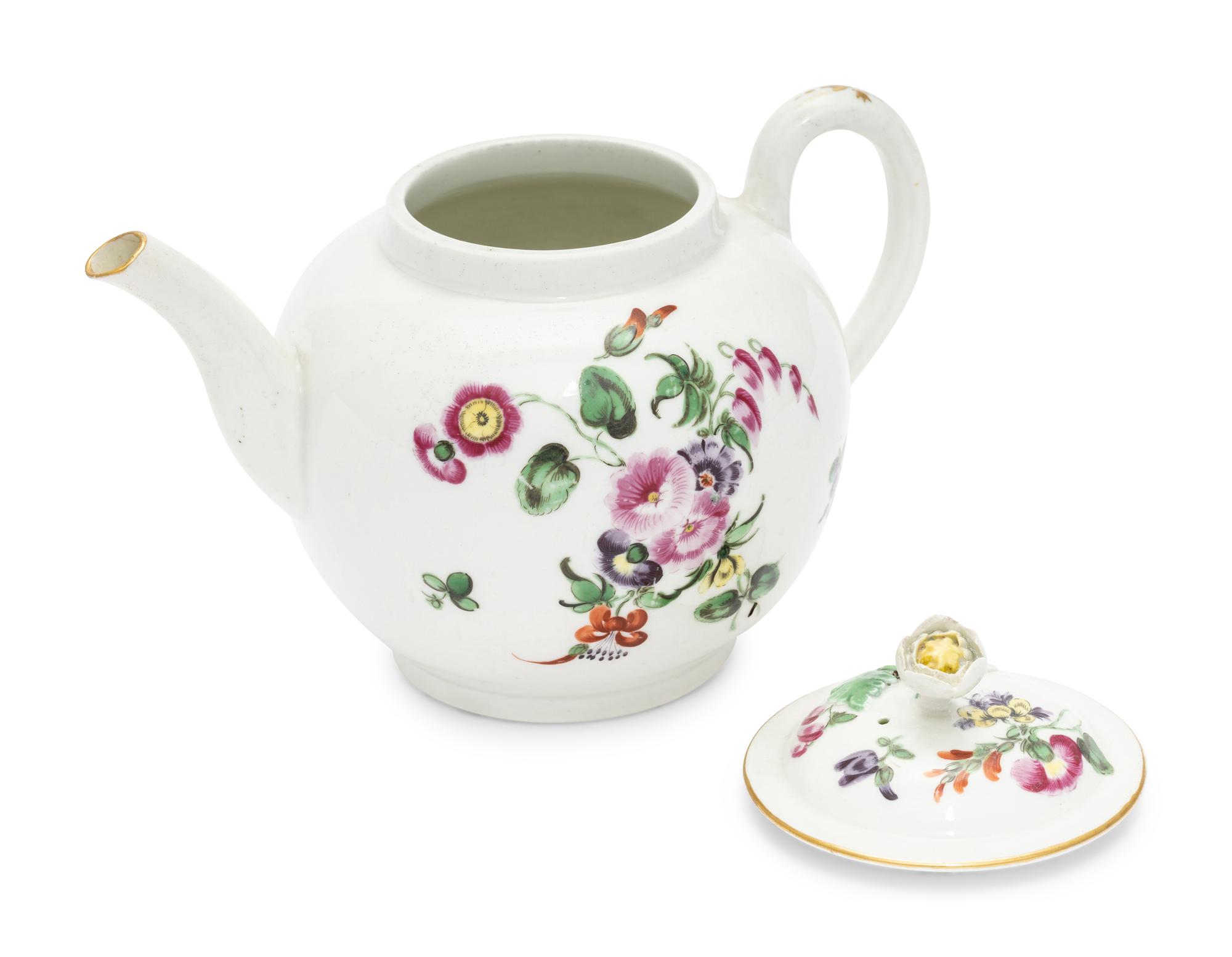 A Worcester Porcelain Teapot