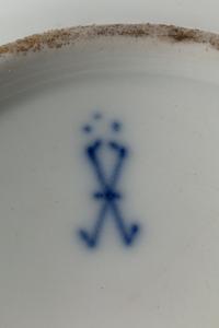 A Pair of German Porcelain Cache Pots