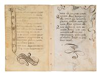 A collection of leaves from Psalter manuscripts, illuminated in Flanders in the first half of the thirteenth century, joined with a group of seventeenth- or eighteenth-century Psalter leaves drawn according to similar models