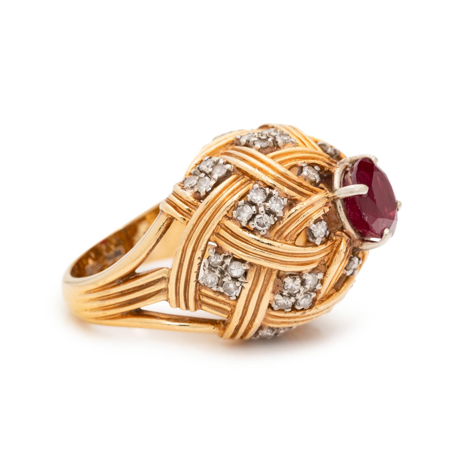 RUBY AND DIAMOND RING