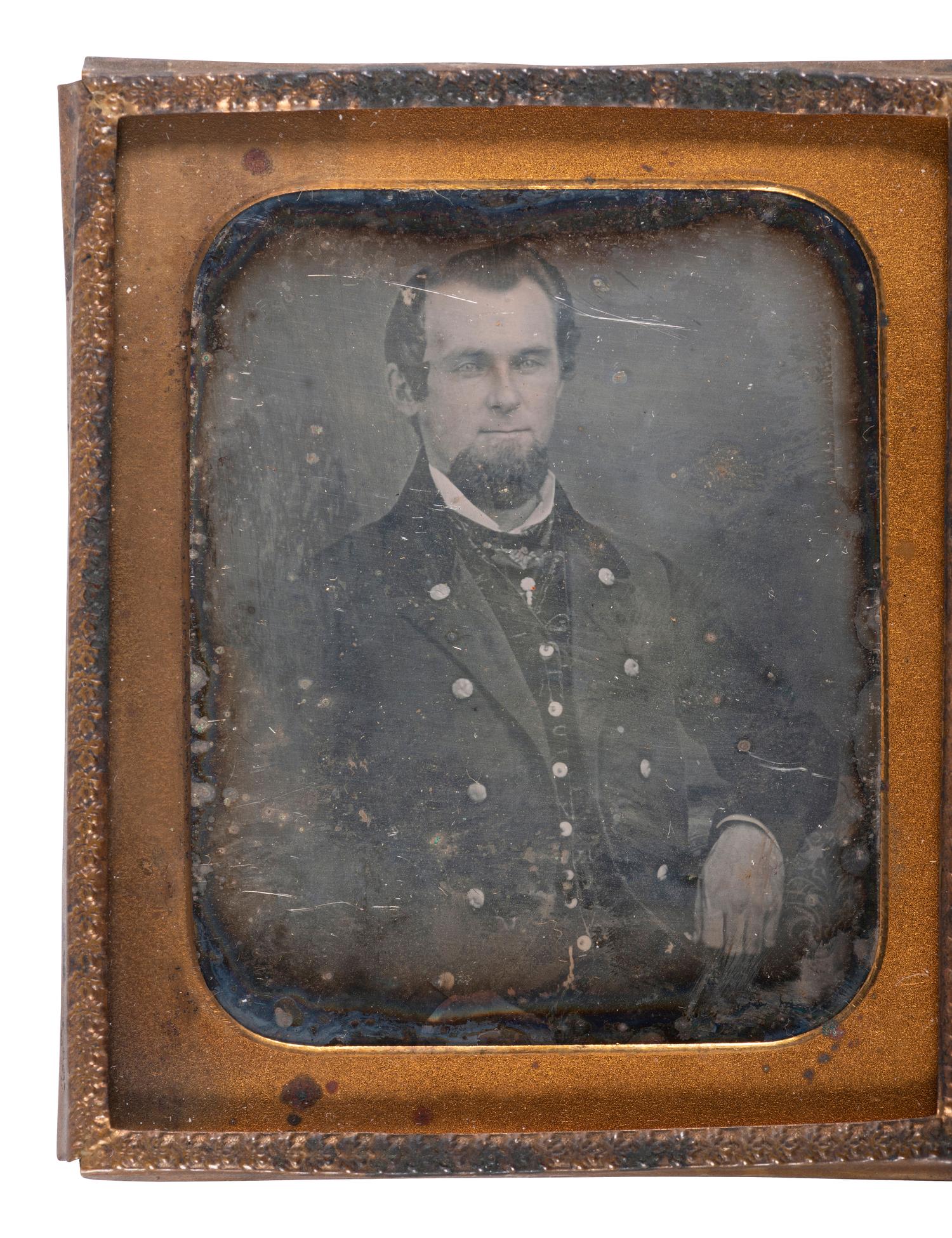 [MILITARIA]. Sixth plate daguerreotype of a Midshipman or Passed Midshipman, likely American.
