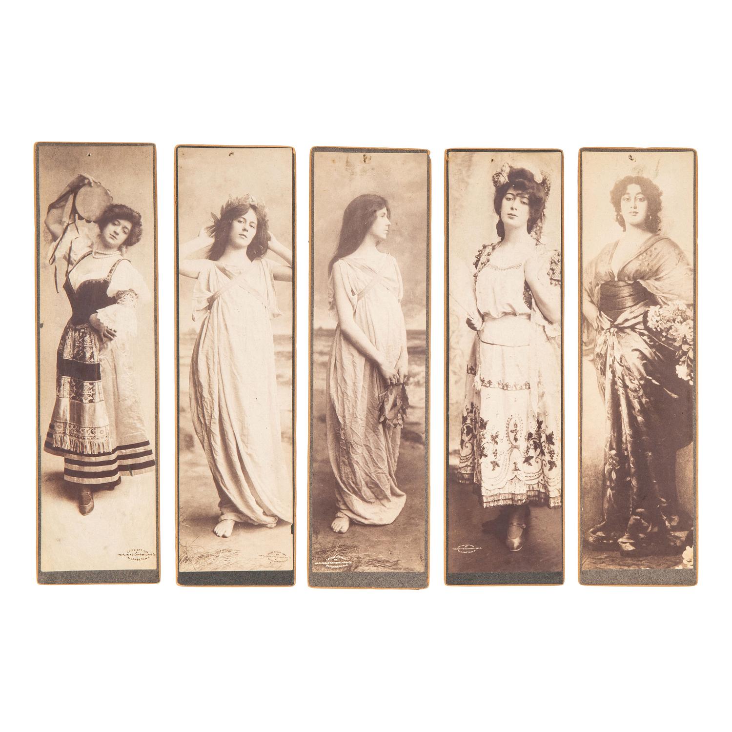 [EARLY PHOTOGRAPHY]. A group of 10 photographs of women in ethnic dress. Elizabeth, New Jersey: Alfred S. Campbell Art Co., 1902.