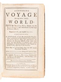 [TRAVEL & EXPLORATION]. -- ROGERS, Woodes. A Cruising Voyage Round the World: First to the South Sea, thence to the East Indies .... Second edition. London: For Andrew Bell and Bernard Lintot, 1718.
