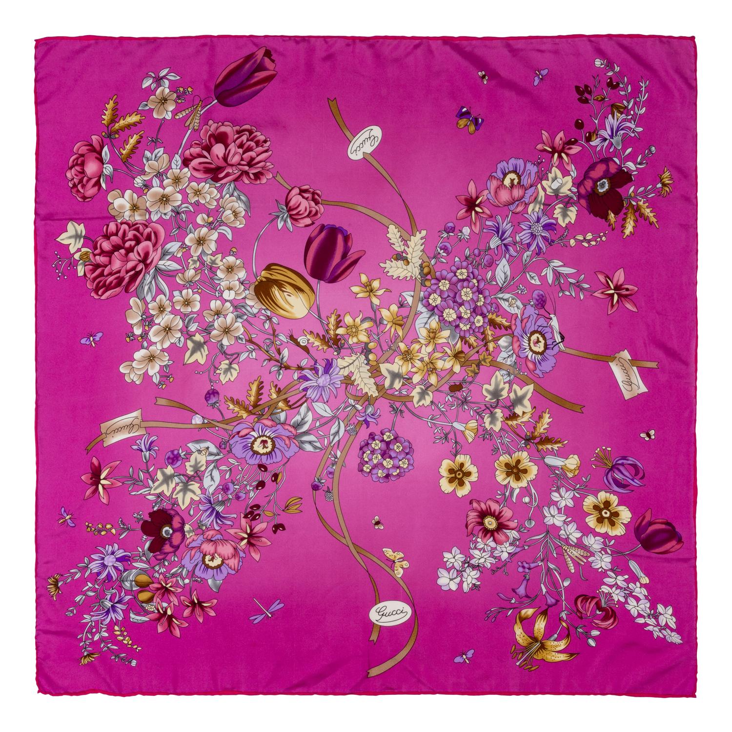 Four Gucci Scarves