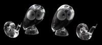 Two Pairs of Steuben Glass Animals Height of tallest 5 inches. — 20TH CENTURY