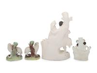 Four Staffordshire Spill Vases