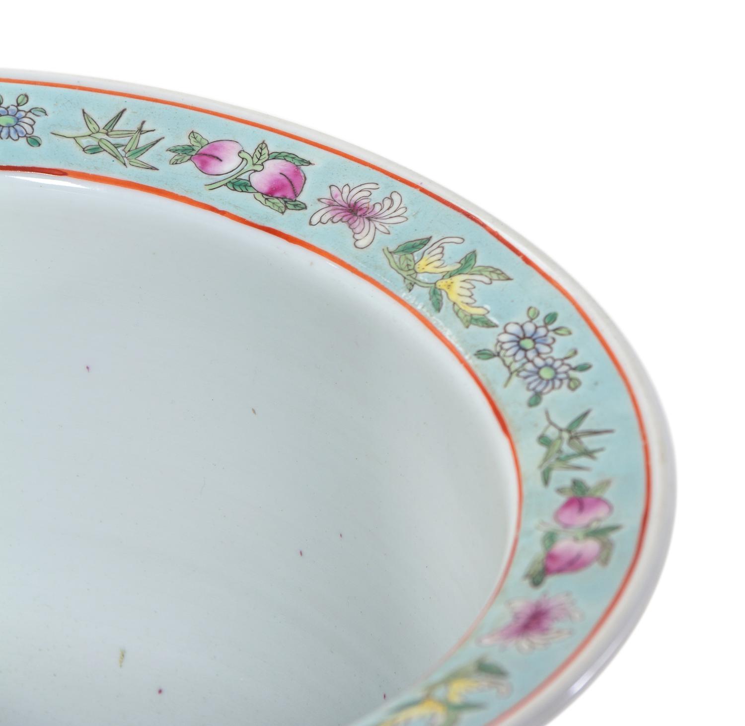 A Pair of Chinese Export Famille Rose Porcelain Jardinières