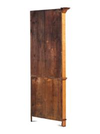 A Federal Style Tiger Maple Corner Cupboard