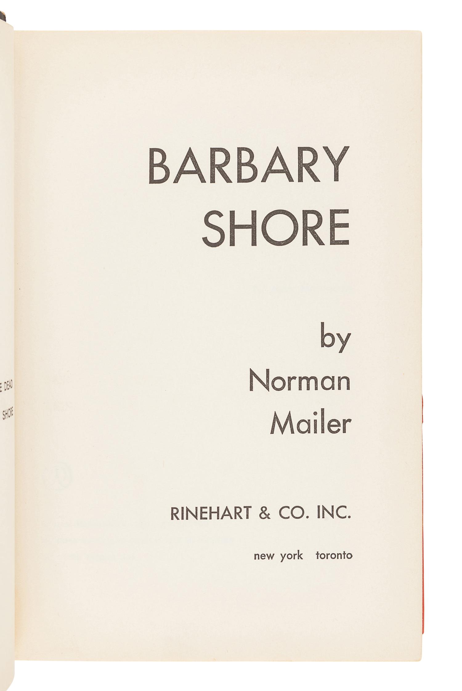 [MAILER, Norman (1923-2007)]. A group of 4 FIRST EDITIONS by Mailer, comprising: