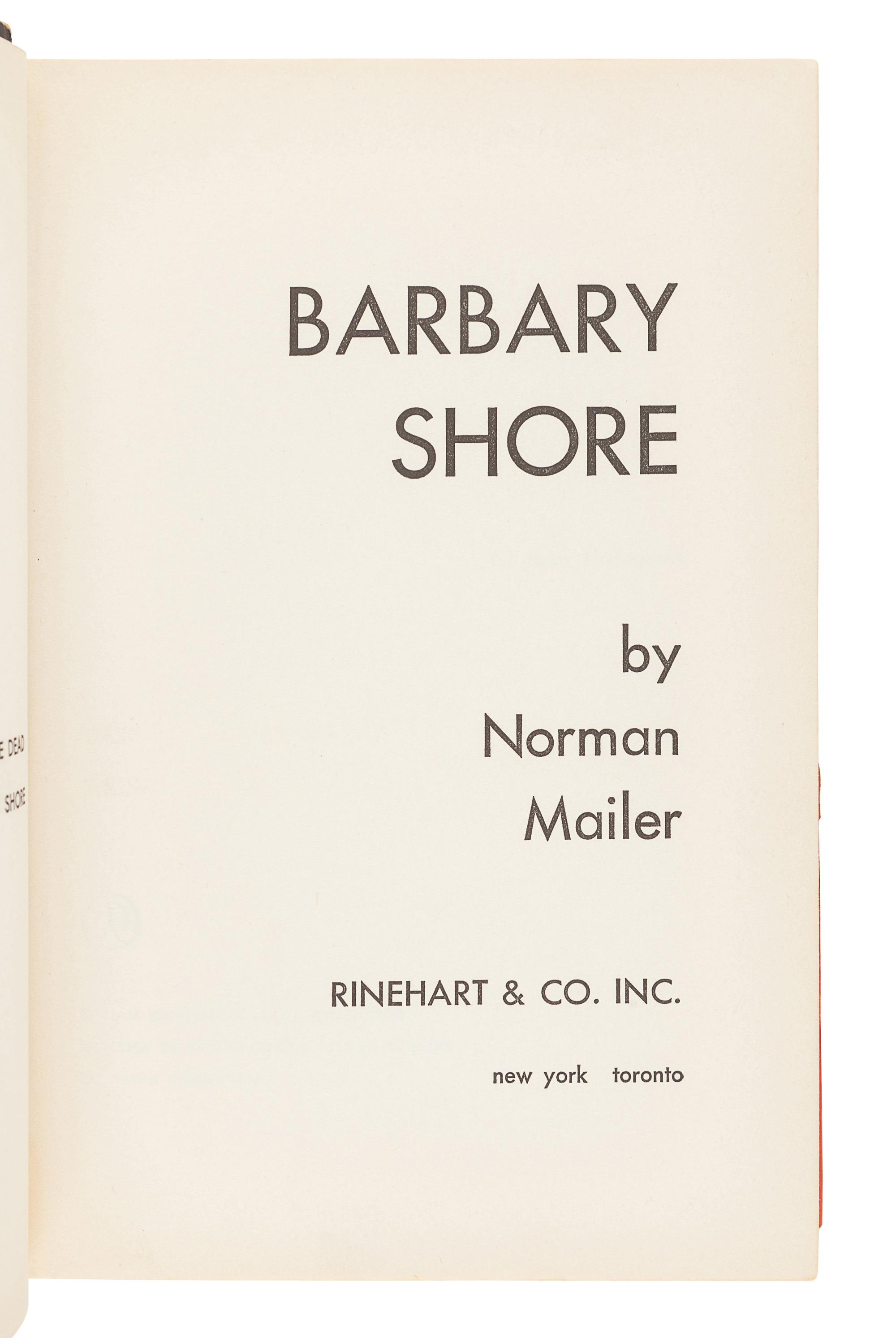 [MAILER, Norman (1923-2007)]. A group of 4 FIRST EDITIONS by Mailer, comprising: