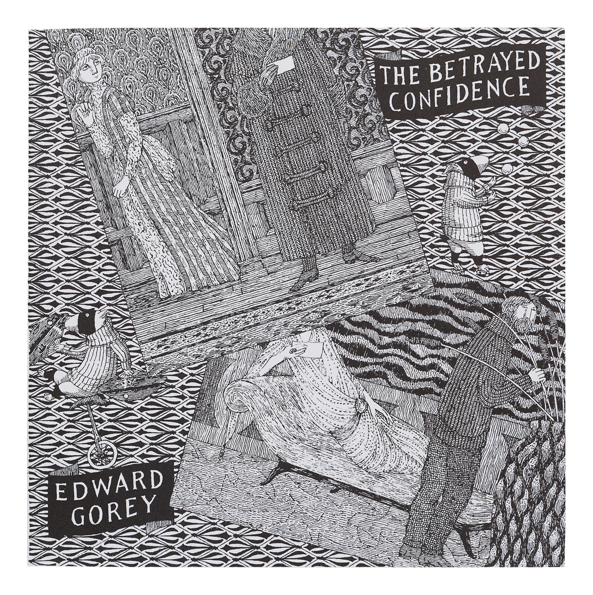 GOREY, Edward (1925-2000). The Betrayed Confidence: Seven Series of Dogear Wryde Postcard s. Orleans, MA: Parnassus Imprints, 1992.