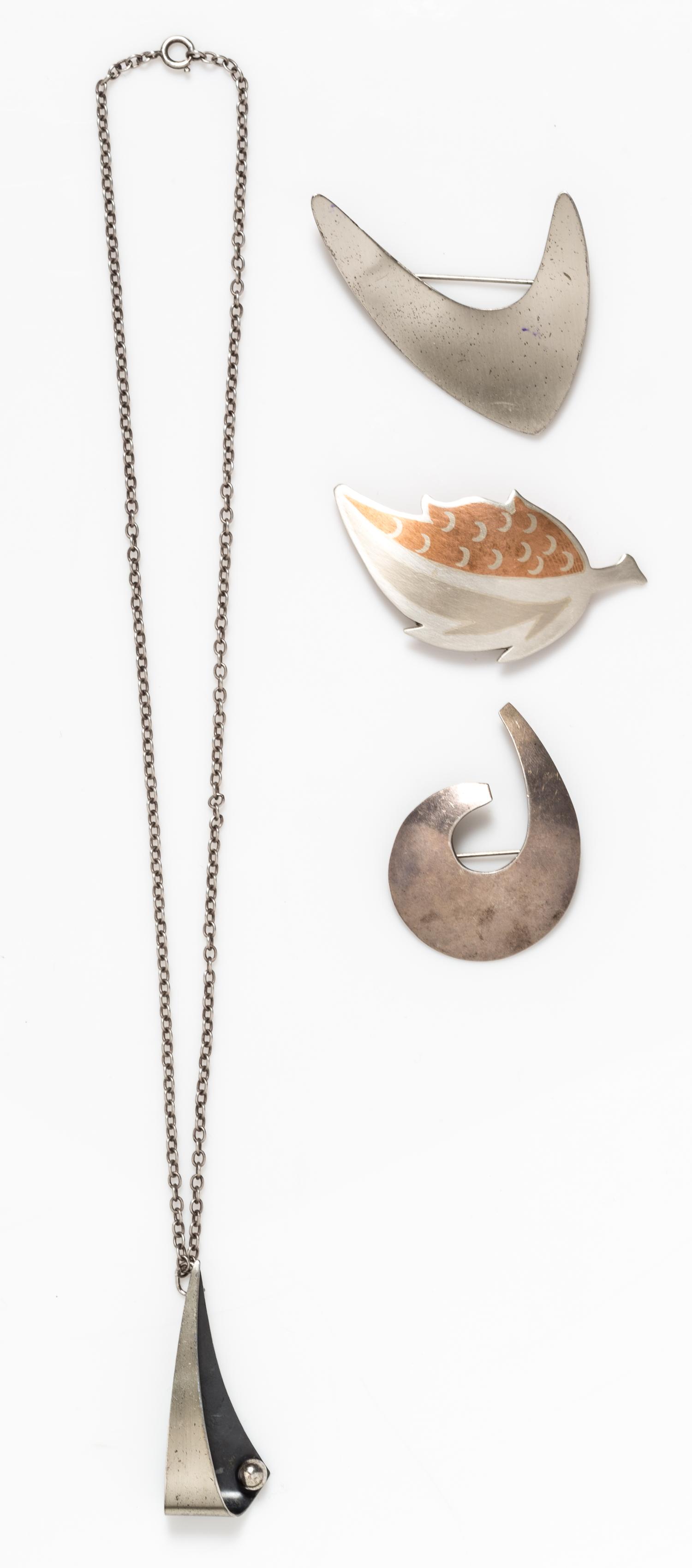 A Collection of Sterling Silver Jewelry, 28.10 dwts.