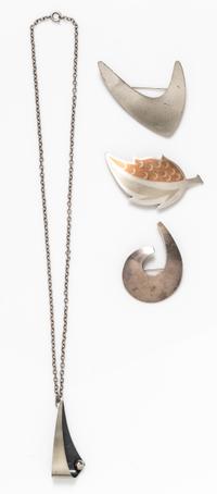 A Collection of Sterling Silver Jewelry, 28.10 dwts.