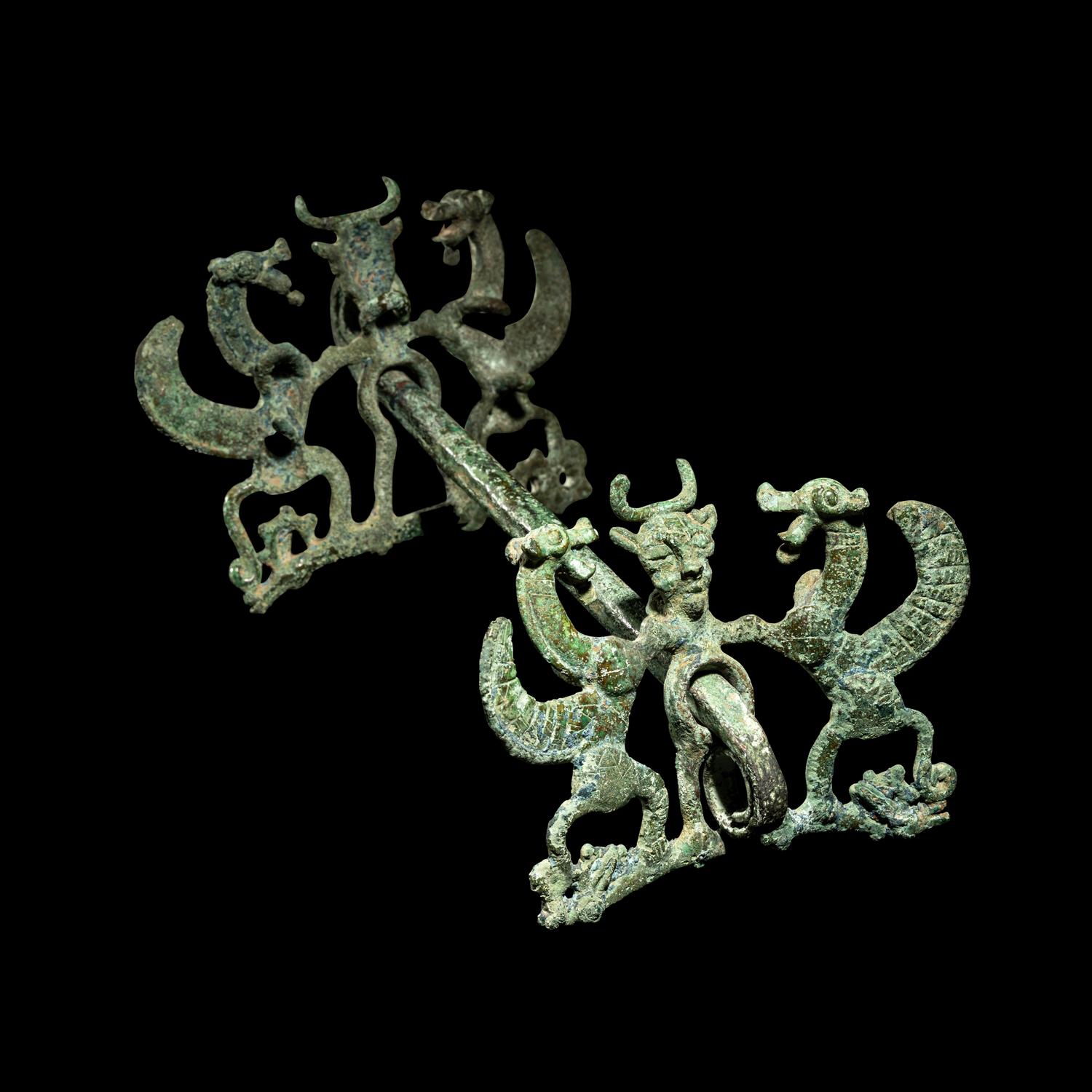 A Luristan Bronze Horse Bit with The Master of the Animals