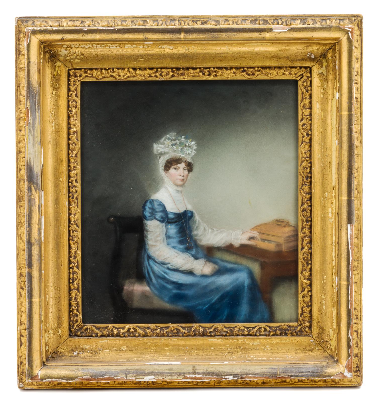 Artist Unknown, (English, Early 19th Century), Lady in Blue, Seated