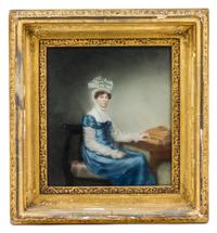 Artist Unknown, (English, Early 19th Century), Lady in Blue, Seated