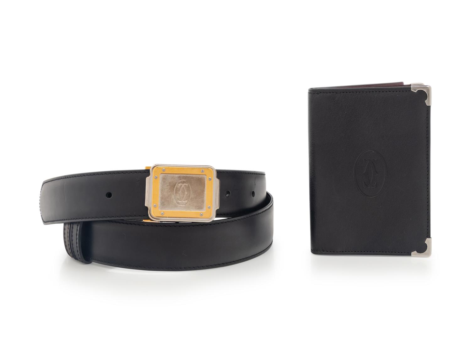 CARTIER, WALLET AND BELT