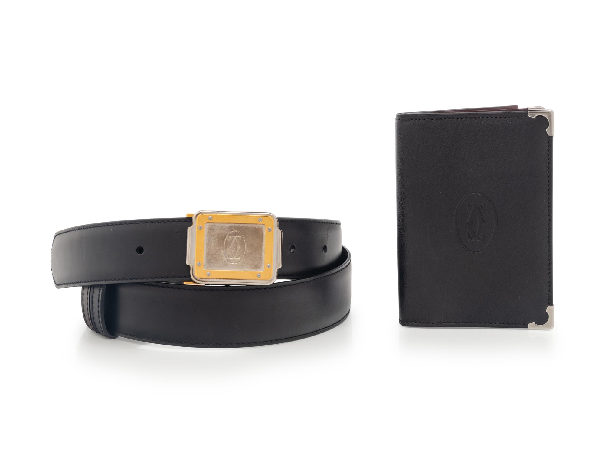 CARTIER, WALLET AND BELT
