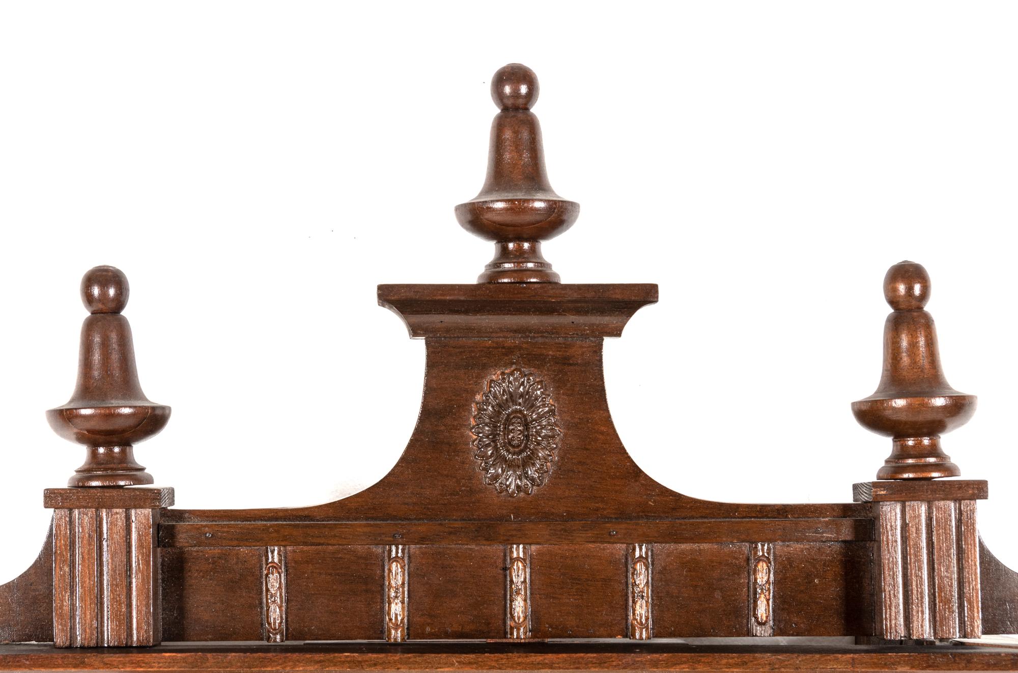 A Continental Walnut Regulator Clock