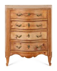 A Continental Fruitwood Chest of Drawers