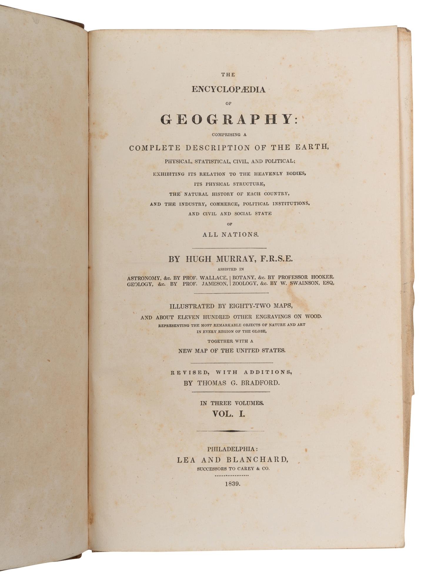 [GEOGRAPHY]. A group of 3 works, comprising: