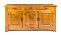 A Provincial Style Pine Server Height 35 x width 70 x depth 21 inches. — 20TH CENTURY WITH 19TH CENTURY ELEMENTS