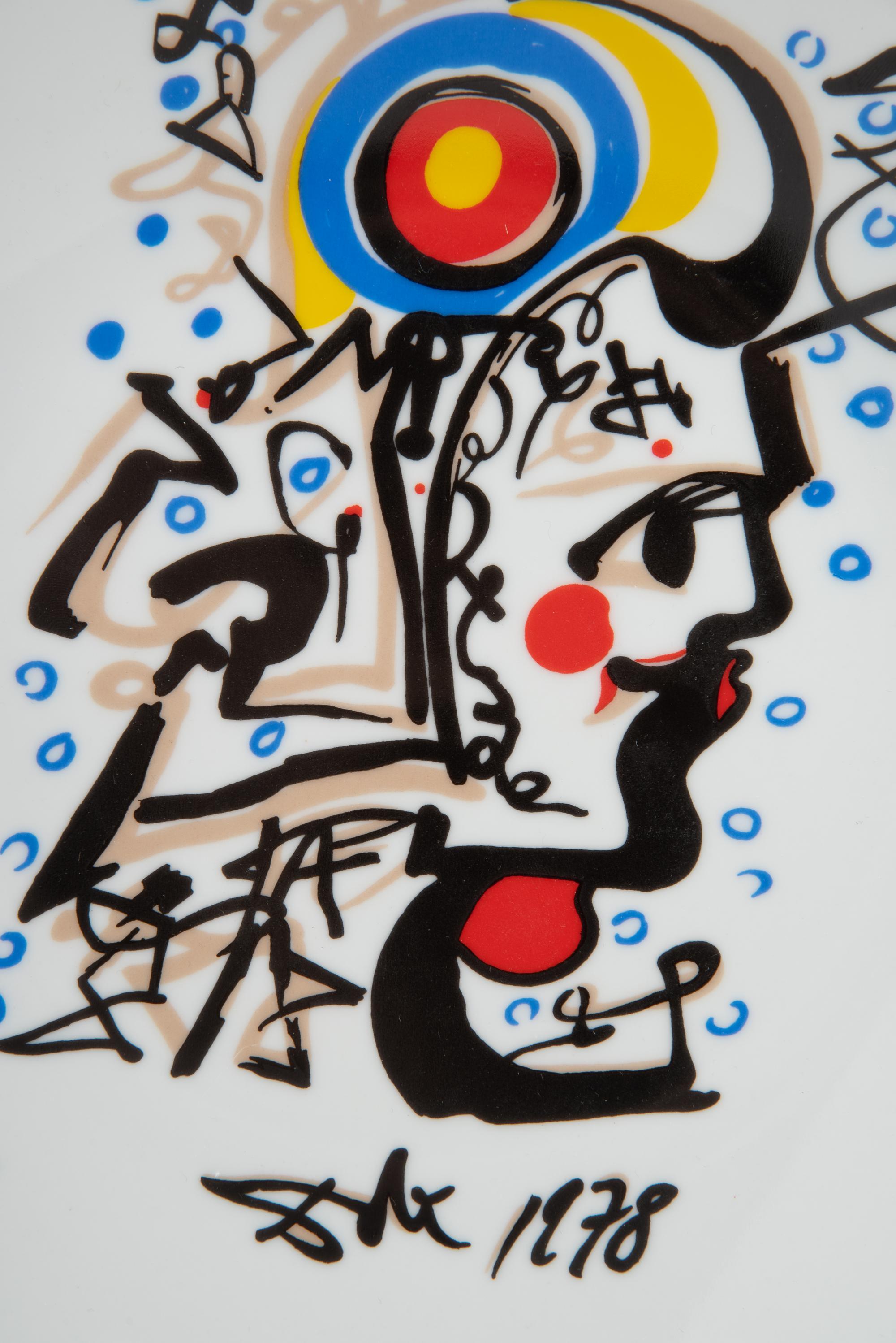 Five Continental Salvador Dali-Themed Porcelain Plates