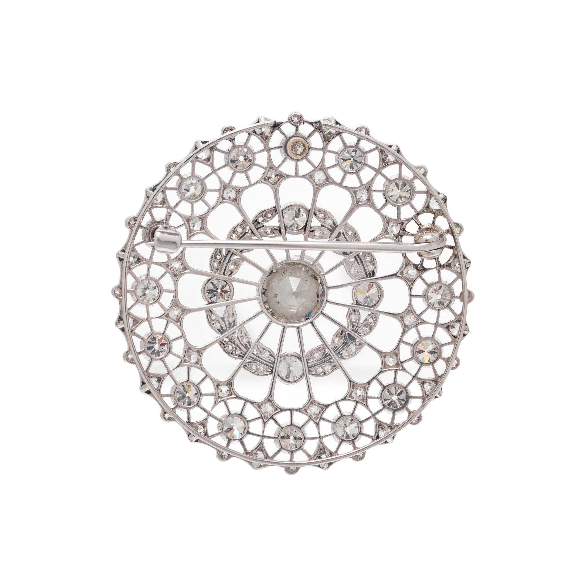 EDWARDIAN, DIAMOND BROOCH