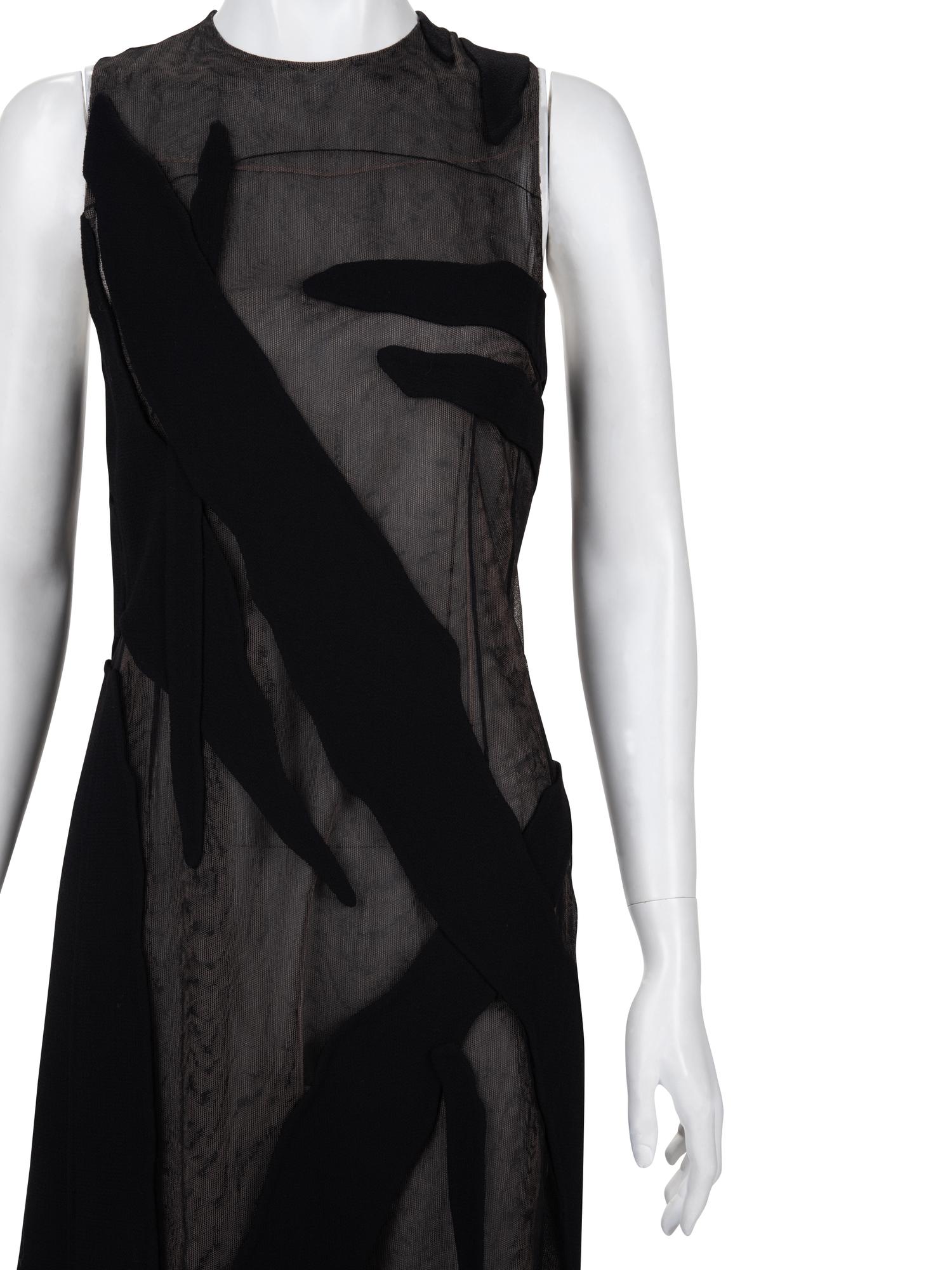 Chado Ralph Rucci Sleeveless Net Dress, c.2010