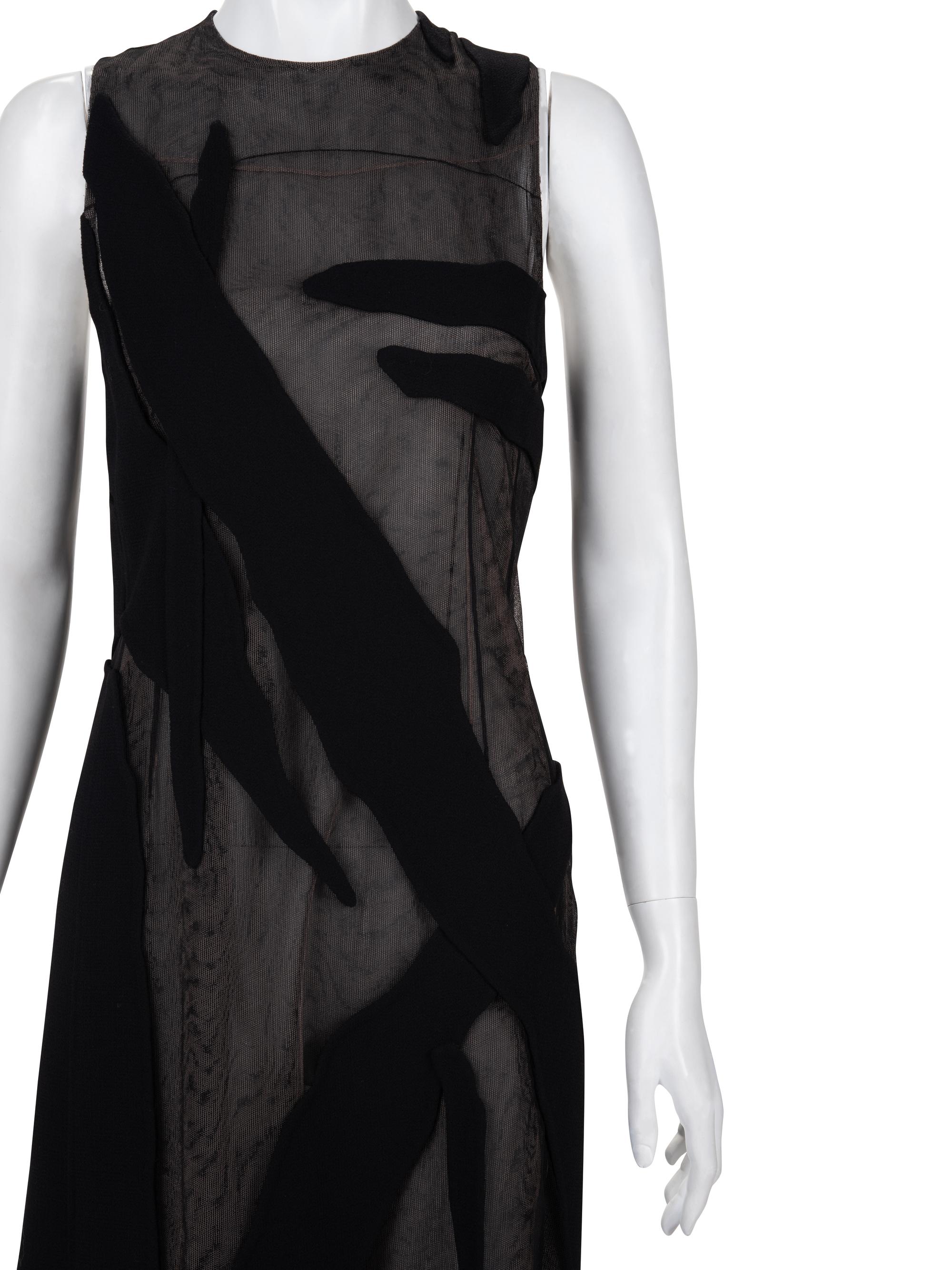 Chado Ralph Rucci Sleeveless Net Dress, c.2010