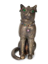 Three Continental Patinated Bronze Animalier Articles