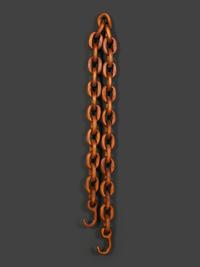 A Folk Art Carved Wood Sailor's Whimsy Chain