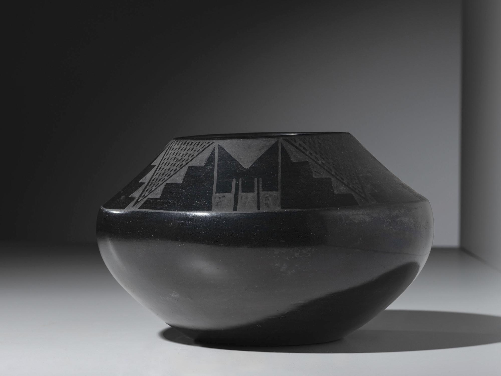 Blackware Pottery Jar 1923-1925