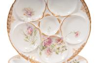 A Set of Six Theodore Haviland Limoges Porcelain Oyster Plates