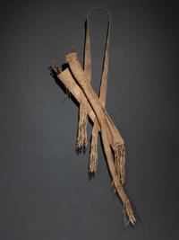 Apache Buffalo Hide Bowcase and Quiver, with Sinew-Backed Recurve Bow and Three Arrows