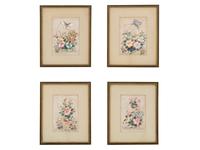 A Set of Four Chinese Export Pith Paintings — 19TH CENTURY